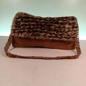 Dennis basso suede shoulder bag